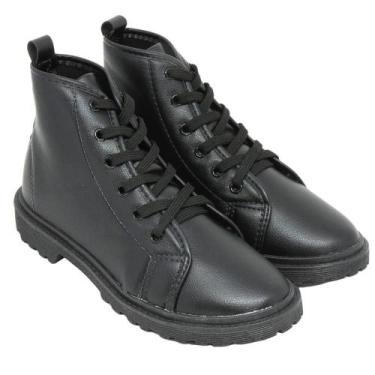 Imagem de Bota Coturno Feminino Rossi Shoes Tratorada 482 Preto, 35, Preto