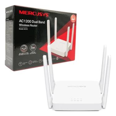 Imagem de Roteador Wireless Mercusys, 4 Antenas, 3 Portas, Branco - Ac1200 Ac10