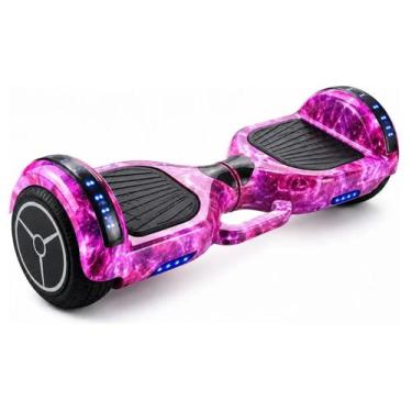 Imagem de Hoverboard Rosa Galaxia Skate Eletrico Para Passeios - GBG STORE
