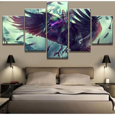 Imagem de Quadro Decorativos Warcraft com 5 peças 130x65 13