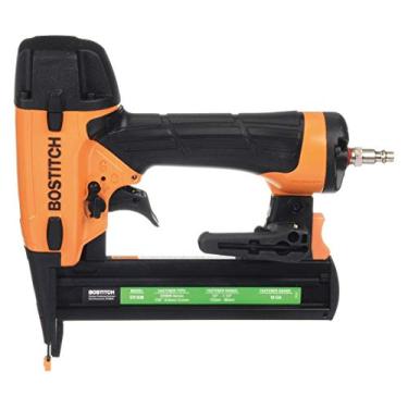 Imagem de Bostitch Air Finishing Stapler with Rear Exhaust, Pressure Range: 70 to 120 psi, Yellow SX1838K - 1 Each