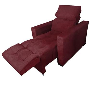 Imagem de Poltrona do Papai Retrátil e Reclinável Madri Bordo