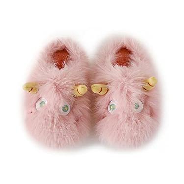 Imagem de Legou Pantufas de fundo grosso Legou Pantufas de fundo grosso de algodão quente Pantufas de algodão quente Feminino Casa de inverno rosa 43