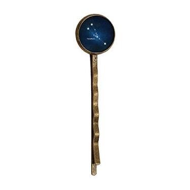 Imagem de Taurus Constellation Signo do Zodíaco Retrô Metal Hair Bobby Pin Headwear