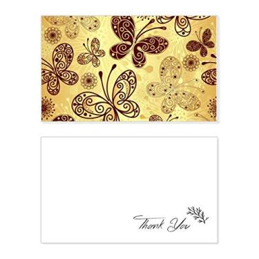 Imagem de Papel de parede borboleta amarela cartão de agradecimento aniversário saudação casamento agradecimento
