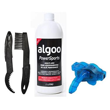 Imagem de Kit Limpeza Bike Desengraxante 1L + Escovas Corrente e K7