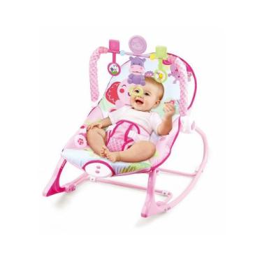 Imagem de Cadeira Descanso Para Bebê Infantil Vibratória Musical Balanço Elefant