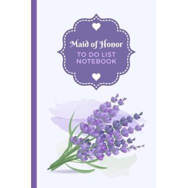 Imagem de Maid of Honor To Do List Notebook: Watercolor Purple Lavender Flower - Lilac Nature Art Theme / Checklist Planner / Event Planning Journal / Wedding ... of Honor from Bride / Cute Card Alternative