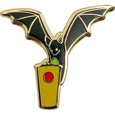 Imagem de Bacardi Alfinetes esmaltados de coquetel para aventais de barman, jaquetas, mochilas e bolsas, lapelas de camisa e terno, broche de crachás de botão, joias modernas, Níquel, Sem pedras preciosas