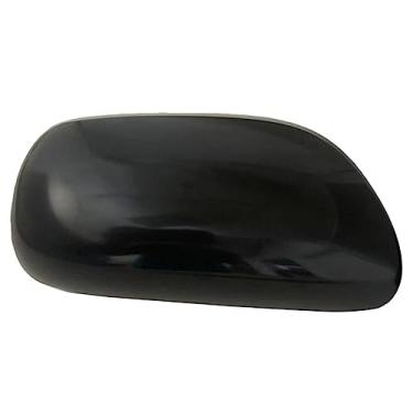 Imagem de Riloer Tampas de espelho retrovisor de porta lateral RH, 87915-0D907 Tampa do espelho retrovisor do carro, compatível com Toyota Yaris 2007-2013, lado direito do passageiro e tinta preta