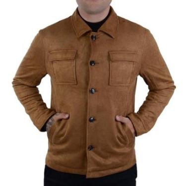 Imagem de Casaco Masculino Pellini Suede Castanho - PL2290-Masculino