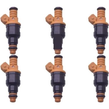 Imagem de 6 bocais injetores de combustível OEM ajustados ao modelo 0280150830 16V para válvulas de injeção de motor automotivo Renault Cilo 19 21 J7R/F7P 1.8 2.0