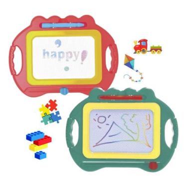 Imagem de Brinquedo Lousa Mágica Infantil Com Tela Colorida E Caneta - Braskit B