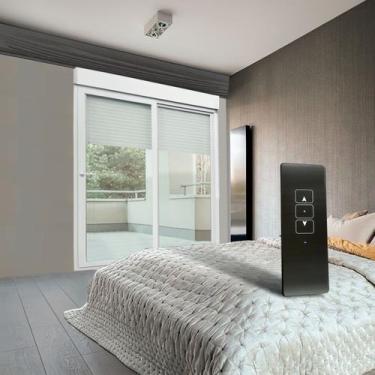 Imagem de Porta de PVC Integrada 230x180cm Vidro Temperados com Cremona e Contro