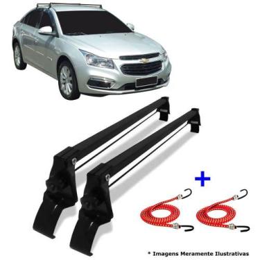 Imagem de Rack de Teto GM Cruze Sedan 4 Portas 2011 até 2015 + 2 Elásticos Carga