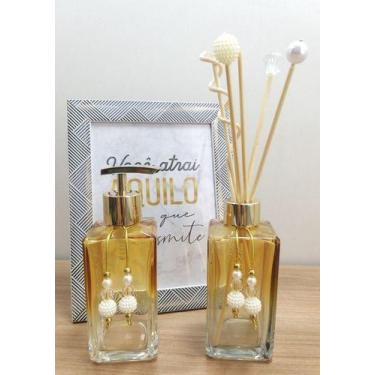 Imagem de Kit Para Lavabo e Banheiro Aromatizador de Ambiente Porta Sabonete Liq