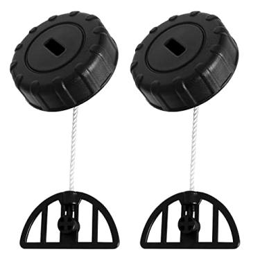 Imagem de Tampa de gás 1130 350 0500 compatível com motosserra Stihl - Tampa de enchimento de óleo combustível compatível com motosserra Stihl MS170 MS180C MS 180 017 018 MS190 T MS191 T 019 T, 2 unidades, substitui 11303500500