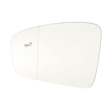 Imagem de Vidro do espelho do lado esquerdo do motorista aquecido com ponto cego sem escurecimento automático compatível com VW Tiguan 2018-2023 Vidro de substituição do espelho retrovisor lateral esquerdo