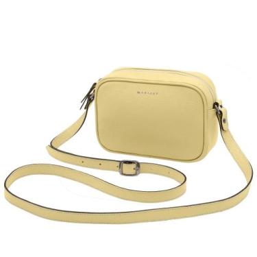 Imagem de Bolsa de Couro Mariart Mini Jeri, Manteiga