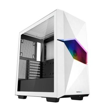 Imagem de Gabinete Gamer Deepcool Cyclops Mid Tower E-Atx Vidro Branco