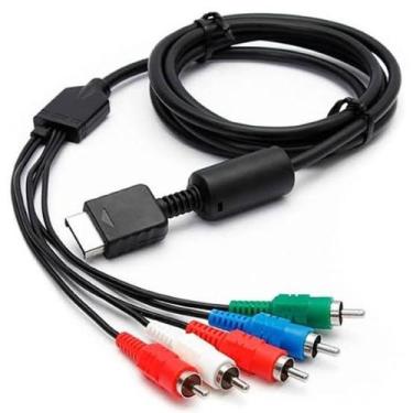 Imagem de Cabo Video Componente Ps2 Ps3 Ponta Prata Alta Definição - VIL