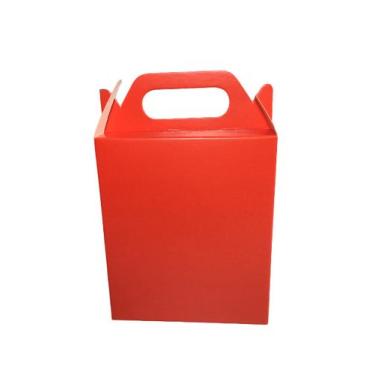 Imagem de 100 Mini Sacola Caixa De Papel Para Lembrancinha 16x4x10,5 - Gráfica U