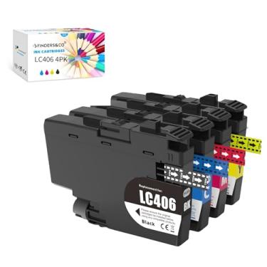 Imagem de Cartuchos de tinta LC406 de substituição para tinta Brother LC 406, funciona com a impressora Brother MFC-J4335DW J4345DW MFC-J4535DW MFC-J5855DW J5955DW J6555DW MFC-J6955DW (pacote com 4)