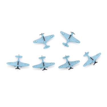 Imagem de NATEFEMIN 1:1000 US Aircraft Carrier Aircraft Plane Model Model Aviation Model Aircraft Kits for Collection and Gift Model, 6Pcs