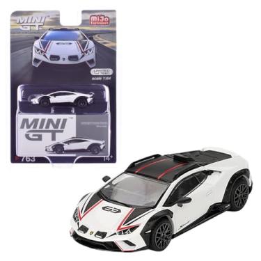 Imagem de Diecast Collectibles Model Car Compatible with Mini GT 1:64 Lamborghini Huracán Sterrato Bianco Asopo Limited Edition MGT00763