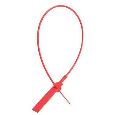 Imagem de Laços Descartáveis ​​do Fecho de Correr de 100 Pces, Etiqueta de Travamento Fácil para a Segurança, Marca de Identificação Colorida Assina o Laço de Travamento Automático para