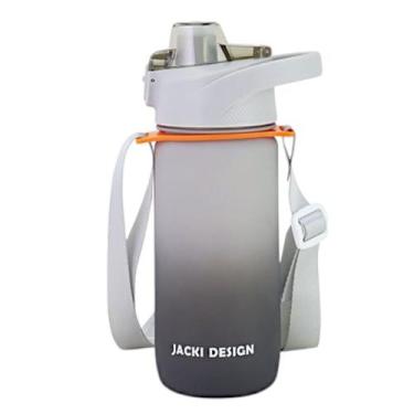 Imagem de Garrafinha Squeeze C/ Alça Livre Bpa 550ml Jacki Design Vibe, Cinza