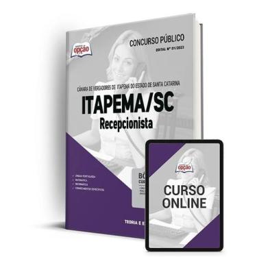 Imagem de Apostila Câmara de Itapema - SC - Recepcionista - Apostilas Opção