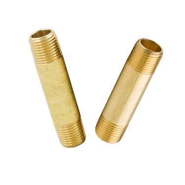 Imagem de Legines – Ajuste de cano de latão, bico longo, cano masculino, comprimento diferente (pacote com 2), 1/8×1"1/2