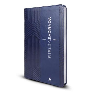 Imagem de Livro - Bíblia Sagrada King James - ULTRAFINA SLIM - Azul