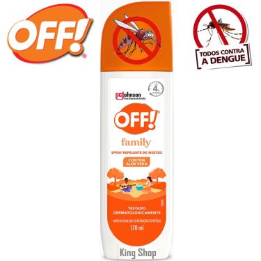 Imagem de Repelente Off Spray Family Proteção Mosquito Insetos 170ml