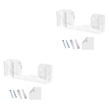 Imagem de WeiLaiKeQi Rack de chapéu de cúpula vertical para o organizador do chapéu de parede, montado na parede fácil de instalar espaço para economizar bola de beisebol, Limpe 2 Peças