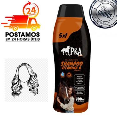 Imagem de Shampoo Bomba Para Crescer Cabelo Vitamina A Avipet Cavalo 700ML, 4 UN