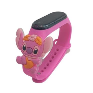 Imagem de Relógio Infantil Menina Feminino Angel Stitch A prova Da Água - oem, a