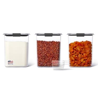Imagem de Rubbermaid Brilliance Pantry 3-Piece Set, Clear and Airtight Food and Pantry Storage Containers