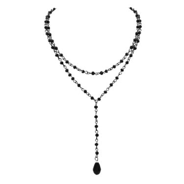 Imagem de JNF Danity Conjunto de colar e brincos de imitação de pérolas para mulheres em camadas de pérolas fofas margaridas gargantilha colares turquesa joia presente, X-Large, Banhado a ouro, Pérola sintética