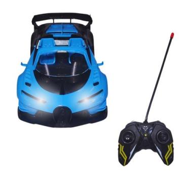 Imagem de Carrinho de Controle Remoto Carro Esportivo Bugatti Azul - Pica Pau Br