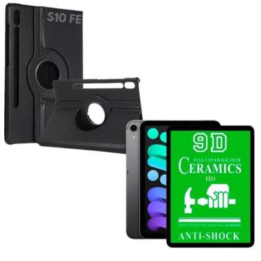 Imagem de Capa Giratória Para Tab S10 Fe + Película de Cerâmica 9D Modelo 10.9 -