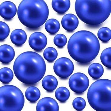 Imagem de Z-synka 120 peças de pérolas flutuantes sem furo e 500 peças de géis de água transparentes, contas de pérolas de ouro flutuantes para vasos, velas flutuantes, casa, casamentos, mesas, centros de mesa,