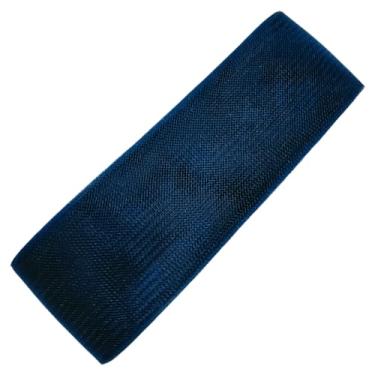 Imagem de Abbaoww Trança de crina de cavalo rígida de 2,5 cm de largura 25 jardas para costura de poliéster vestido de casamento vestidos de dança acessórios (azul marinho, 5 cm)