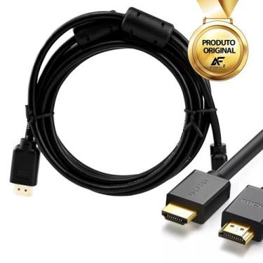 Imagem de Cabo Hdmi 2m 1.4 Alta Definição Adaptador Computador Tv - AferMix