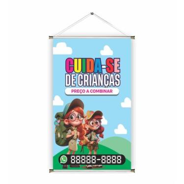 Imagem de Banner pronto Cuidadora de Criança BA 126 medida 45x70 cm arte pronta