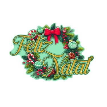 Imagem de Placa Decoração Feliz Natal Guirlanda Porta Ou Parede - Artedecormdf