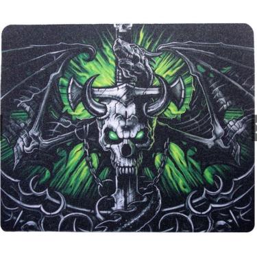 Imagem de Mouse Pad Caveira Verde Antiderrapante 22x18cm - Exbom
