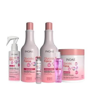 Imagem de Inoar Glycolic Force Kit Hidratação 6 Produtos