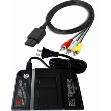Imagem de Fonte de alimentação e cabo AV para Nintendo 64 - HEORLD